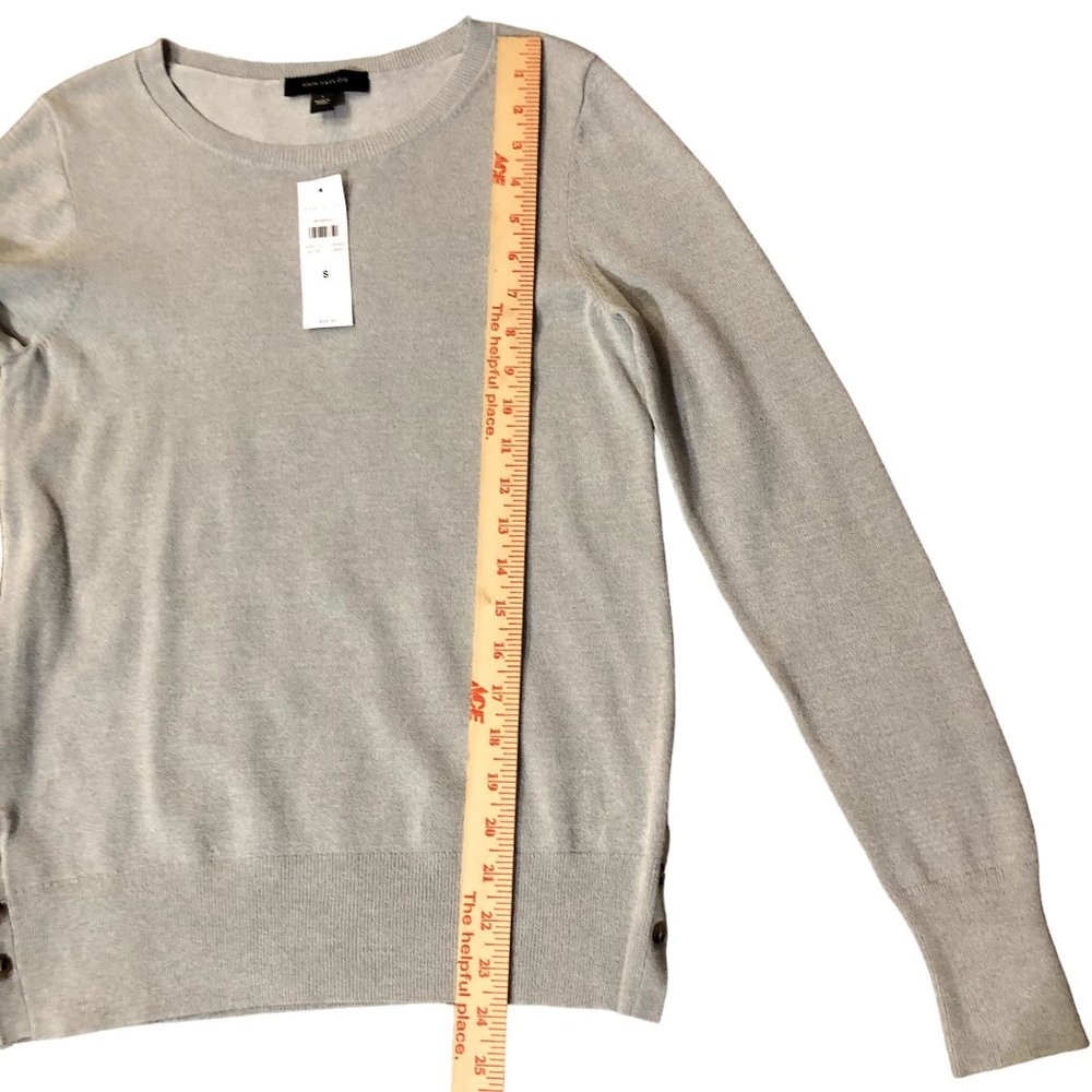 Ann Taylor Sweater Womens S NEW Gray Pullover - Picture 12 of 16